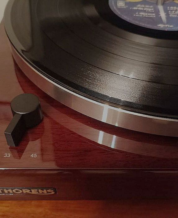 Gramofon THORENS TD 202 fornir ORZECH Hi-End + karton