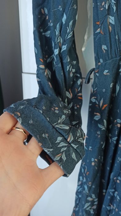 Sukienka midi wiązana liście Naoko