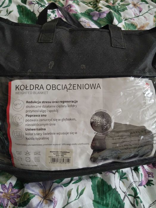 Kołdra obciążeniowa 135x200 6kg łożkoholicy szara
