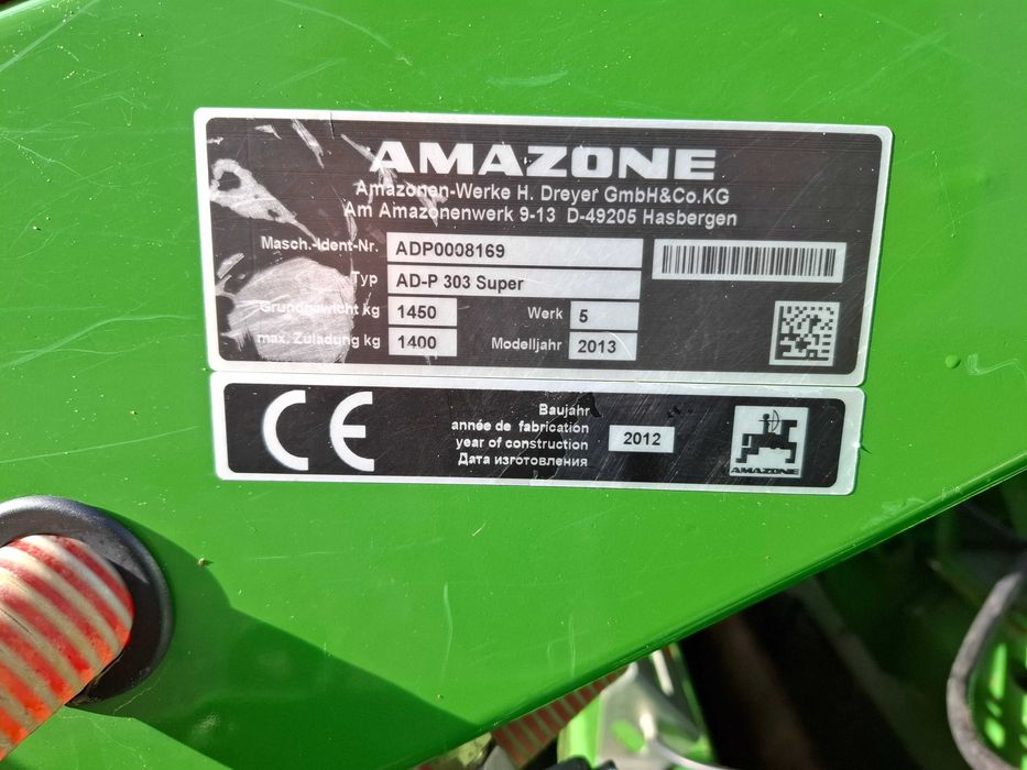 Zestaw siewny agregat AMAZONE KG 3000 SPECJAL + AMAZONE AD-P 303 SUPER