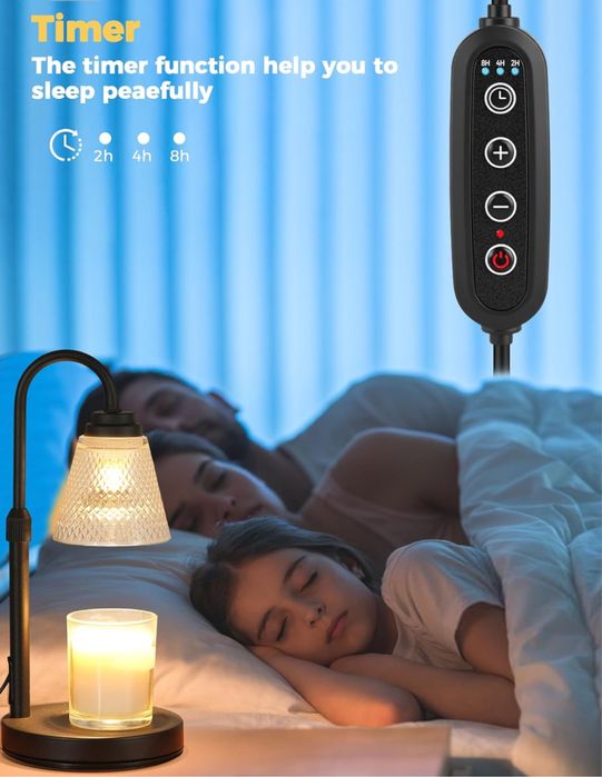 Лампа для підігріву свічок з таймером креативний подарунок на свята