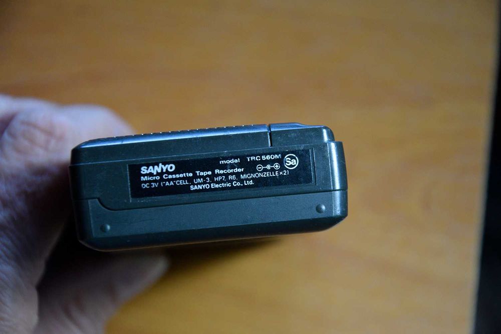 Mini Gravador Cassetes Sanyo