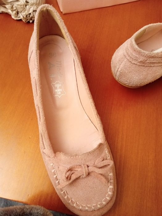 Sapatos como novos rosa claro