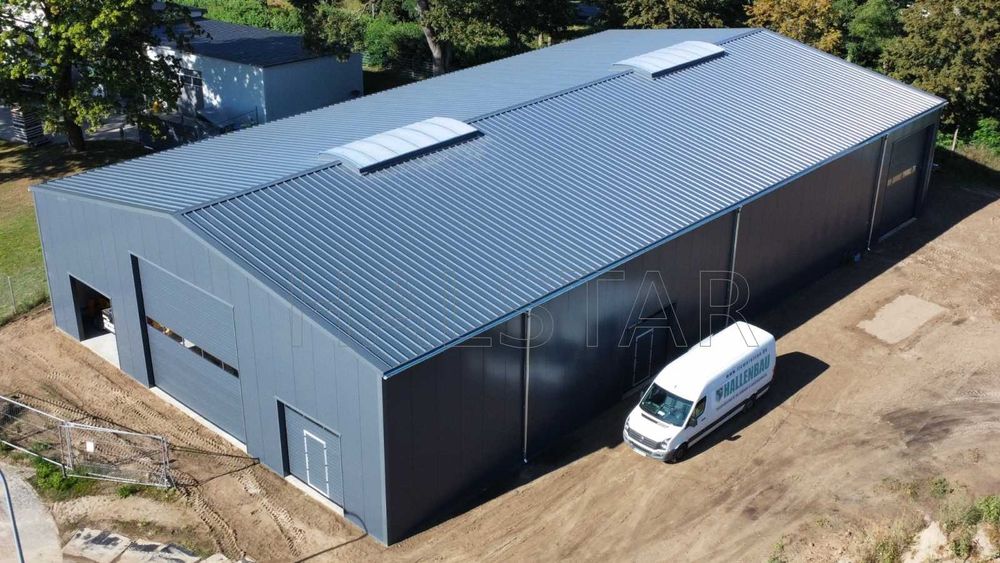 Nowa Hala Stalowa 15x20x4m +Transport, Magazyn Producent HALSTAR