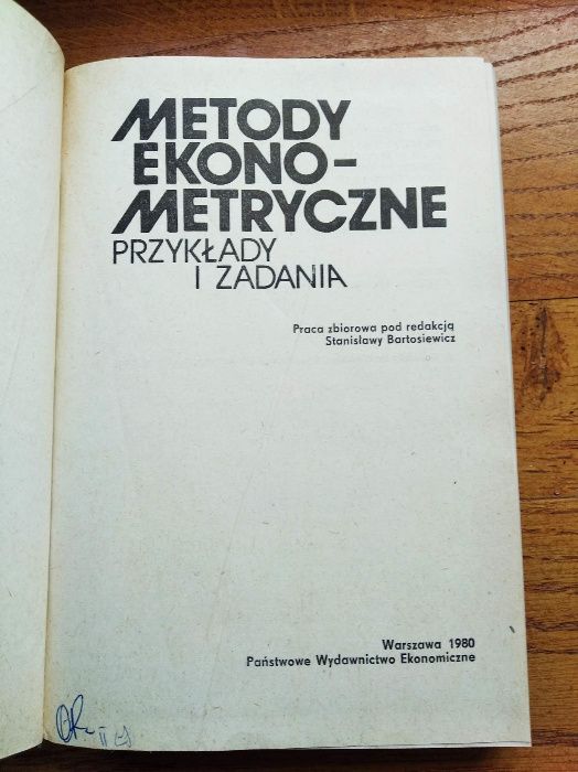 Metody Ekonometryczne