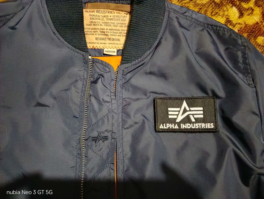 Бомбер Alpha industries ma 1 blue