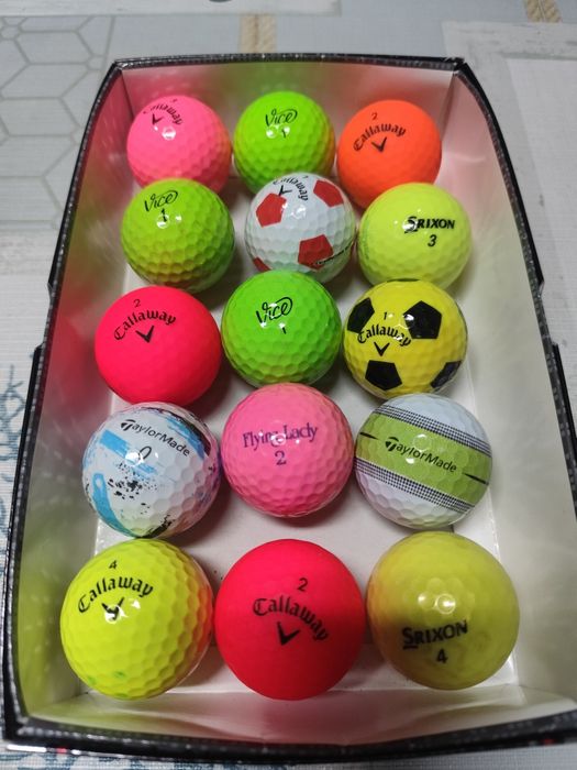 45 Bolas de Golfe - Lote Várias Cores