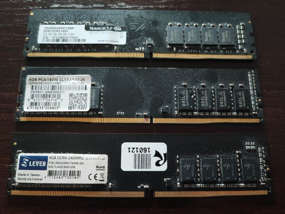 ОЗУ  8 gb  DDR 4 2400 Mgz Цена - 1 шт