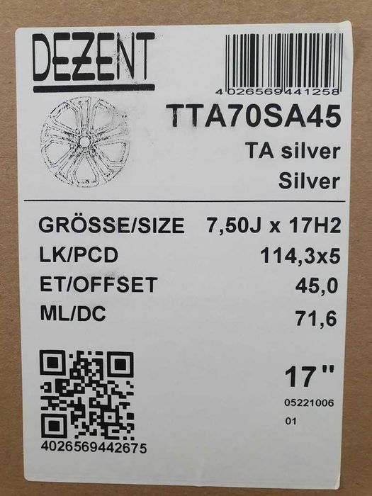 Nowe alufelgi MAZDA 17 CX3 CX30 CX5 CX7 3 5 6 MPV MX5 Premacy RX8