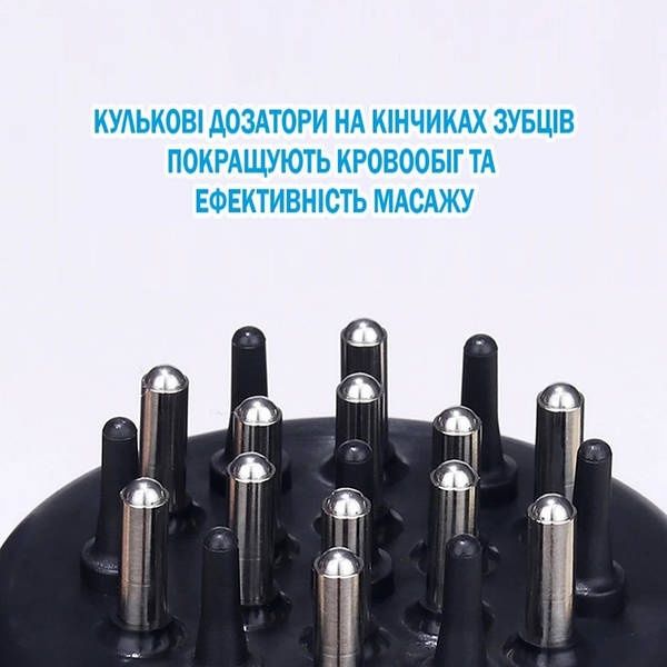Массажный аппликатор для головы, универсальная расчёска 8862 для волос
