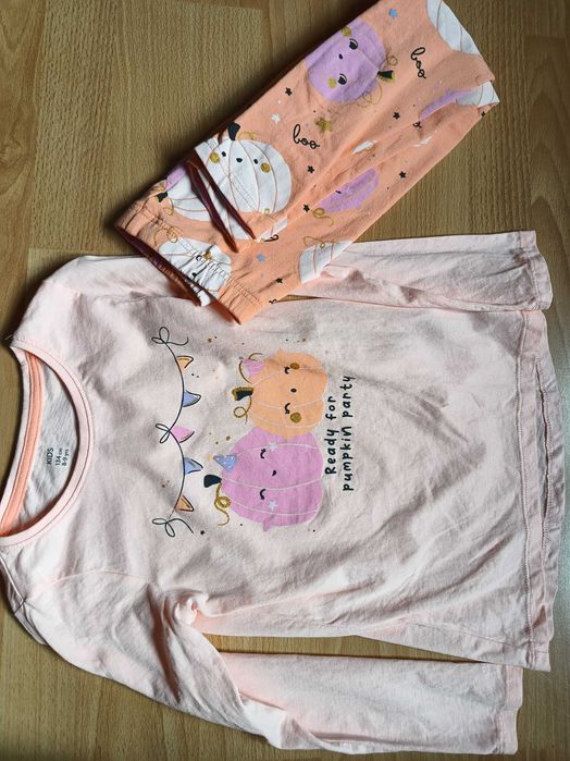 Bluzka legginsy dzień dyni haloween 128/134