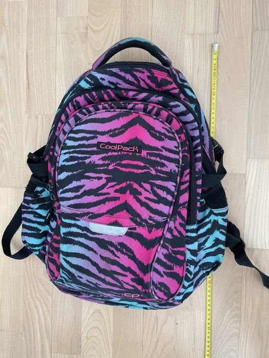 Plecak CoolPack pojemny 4 przegrody odblaski