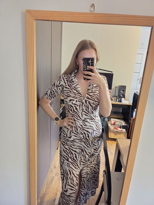 ASOS sukienka w zebrę
