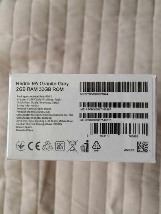 Telefon Redmi 9A Granite Gray 2GB RAM 32GB ROM