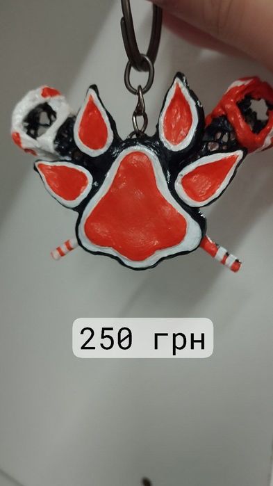 Брелок з глини ручної роботи