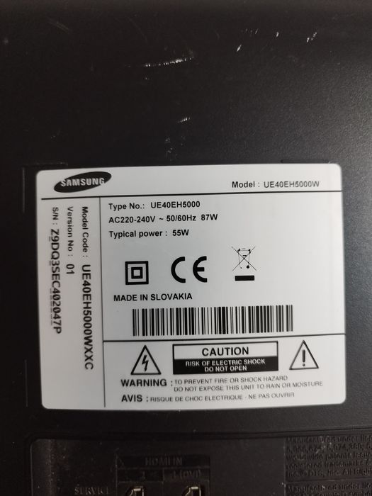 Samsung ue40eh5000 Peças