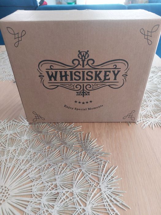 Whisiskey - drewniany zestaw