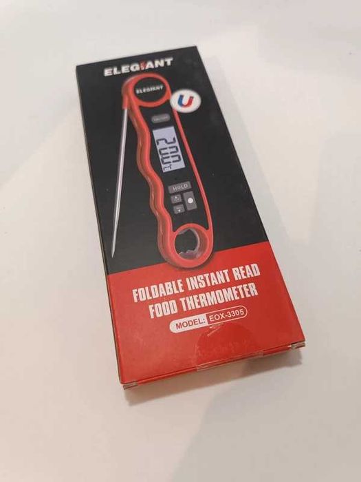 Termometr kuchenny ELEGIANT EOX-3305 z sondą LCD, nowy
