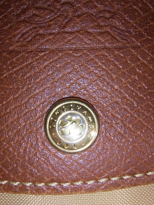 Сумка longchamp шкіряні вставки