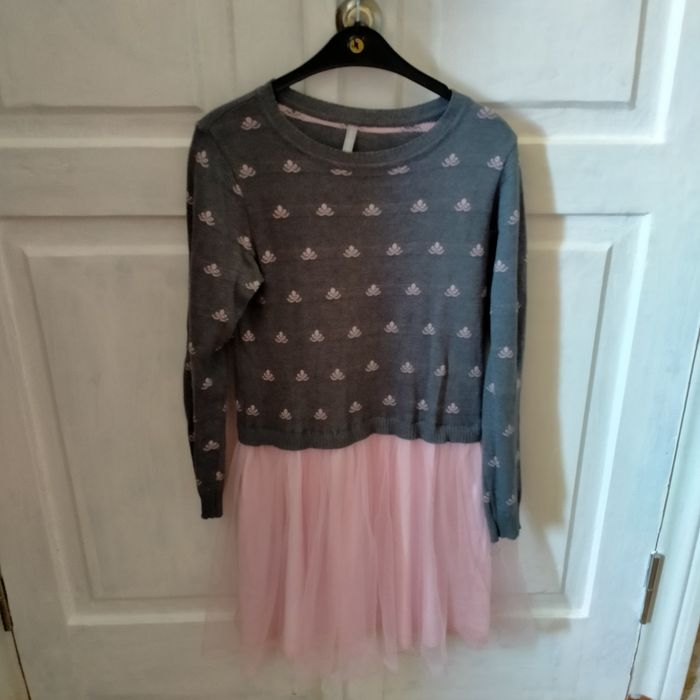 Дитячі теплі плаття на дівчинку