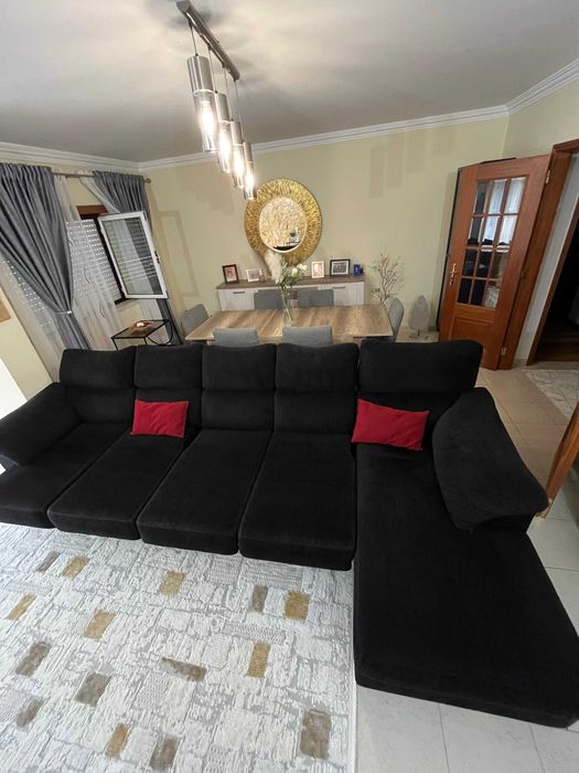 Sofá com 4 lugares mais o chaise longue