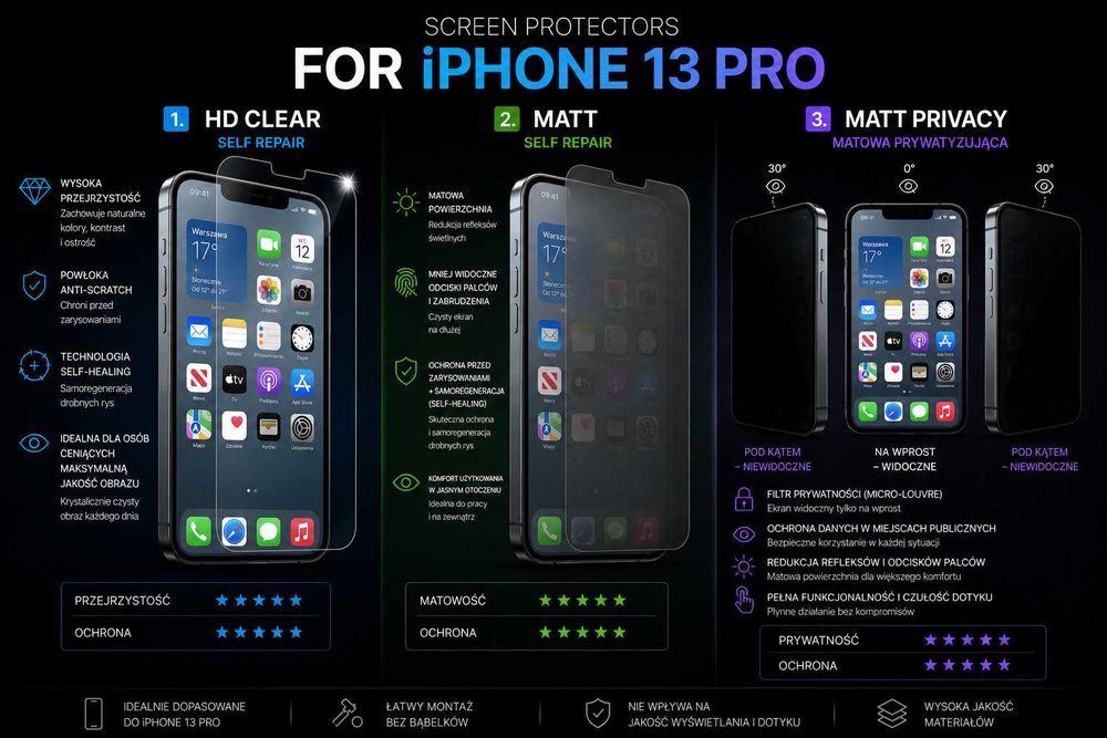 Folia ochronna iPhon 13 Pro