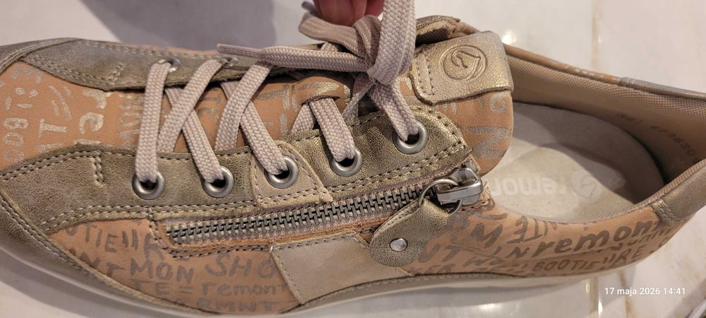 REMONTE Damskie buty sportowe -skorzane
