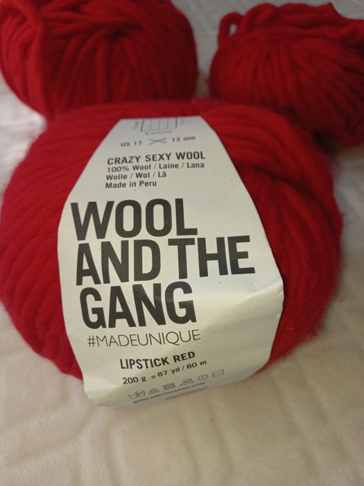 Товста перуанська пряжа Wool and the Gang "Crazy Sexy Wool"