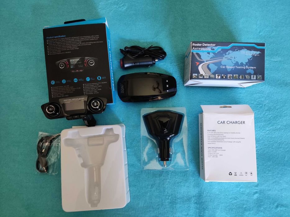 Acessórios + Bluetooth USB MP3 + Carregador USB Adaptador + Chuventos