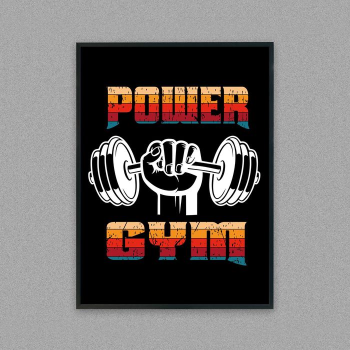 plakat do siłowni, obraz do siłowni, plakat na ścianę, plakat siłownia