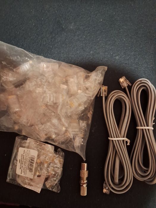 Конектори rg 45, rj6, rg12, 4 g антена 2 дб,