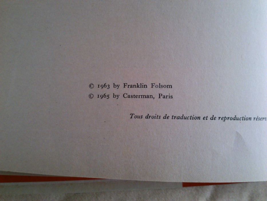 du tam-tam à telstar, Fr. Folsom, editora Casterman 1965, em Françês