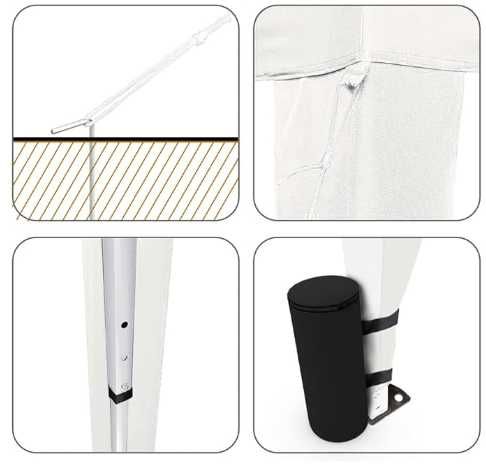 tendas dobráveis pop up com PROMOÇÃO laterais e pesos 3x3metros.