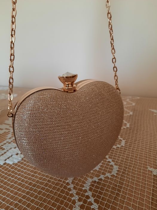 Torebka złota, serce+ kolczyki gratis