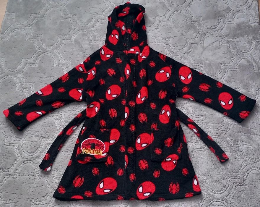 Szlafrok z kapturem Spiderman 110 116