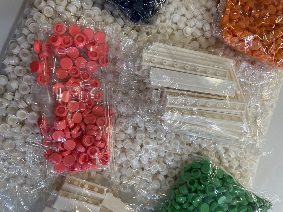 Lote de Peças de Construção / Tijolos e Round Tiles (Estilo LEGO)