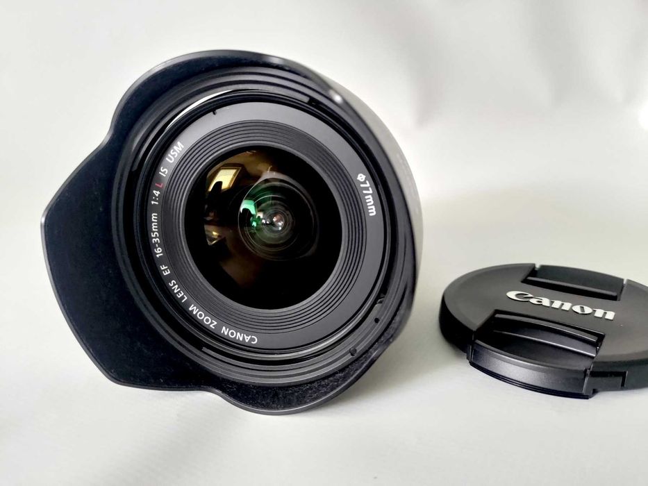 Ширококутний об’єктив із Стабілізатором Canon EF 16-35mm f/4L IS USM+ Захисний світлофільтр KENKO 77 ММ