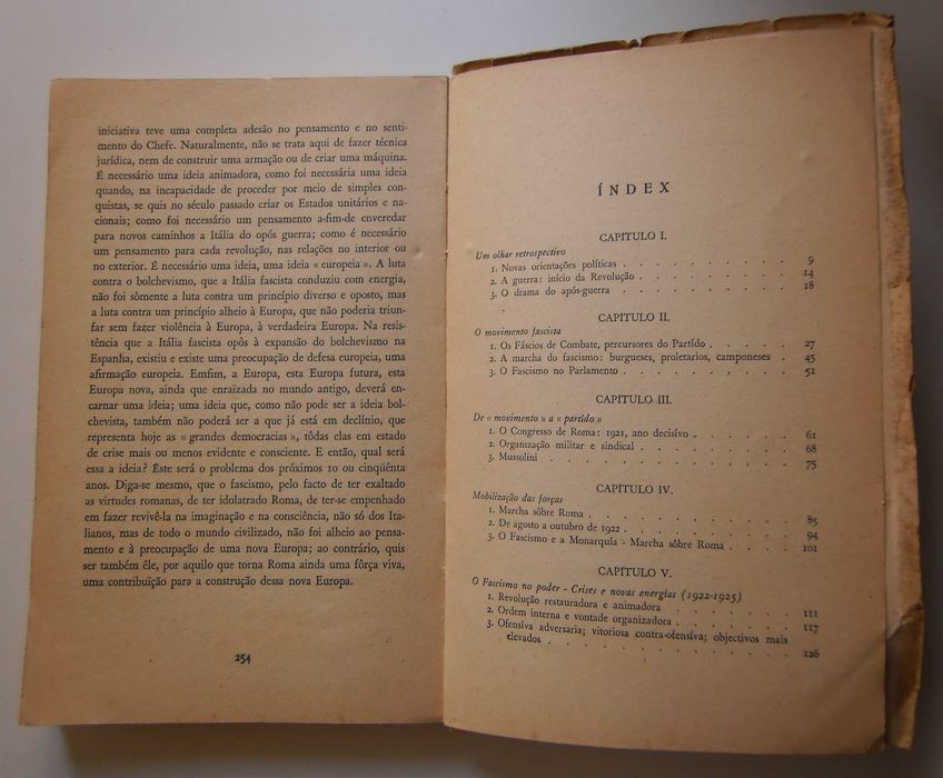 Alfarrabismo RARO 1941-História do movimento fascista-Gioacchino Volpe