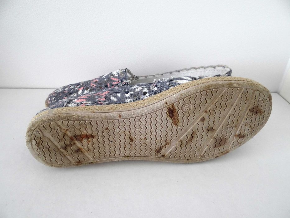 Ażurowe espadryle | rozm. 38 - 24 cm | stan bdb