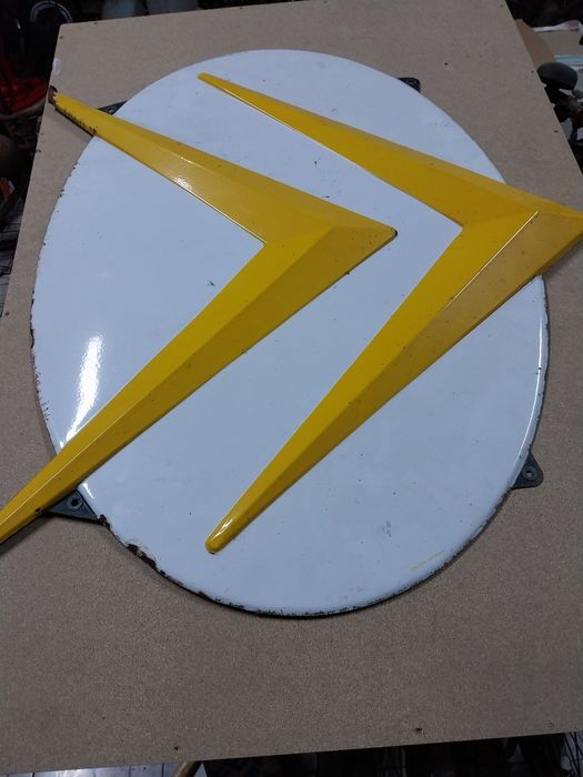 Placa esmalte Citroen