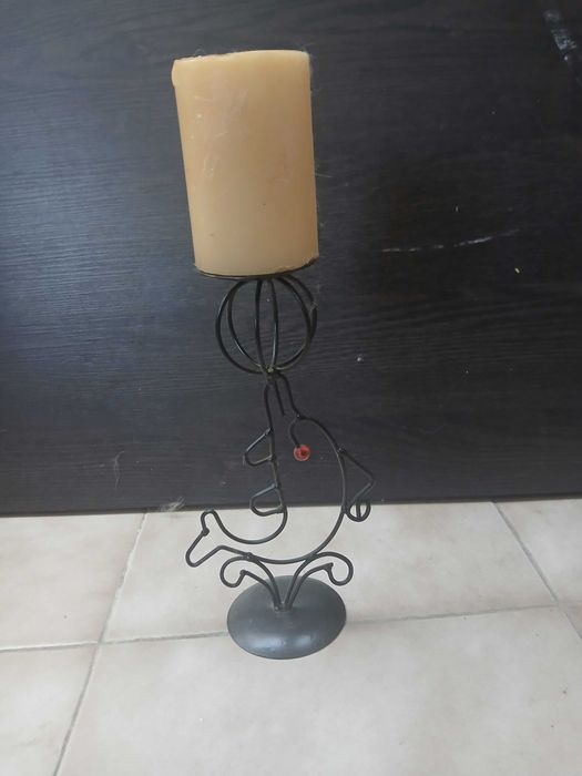 Suporte de vela de pé