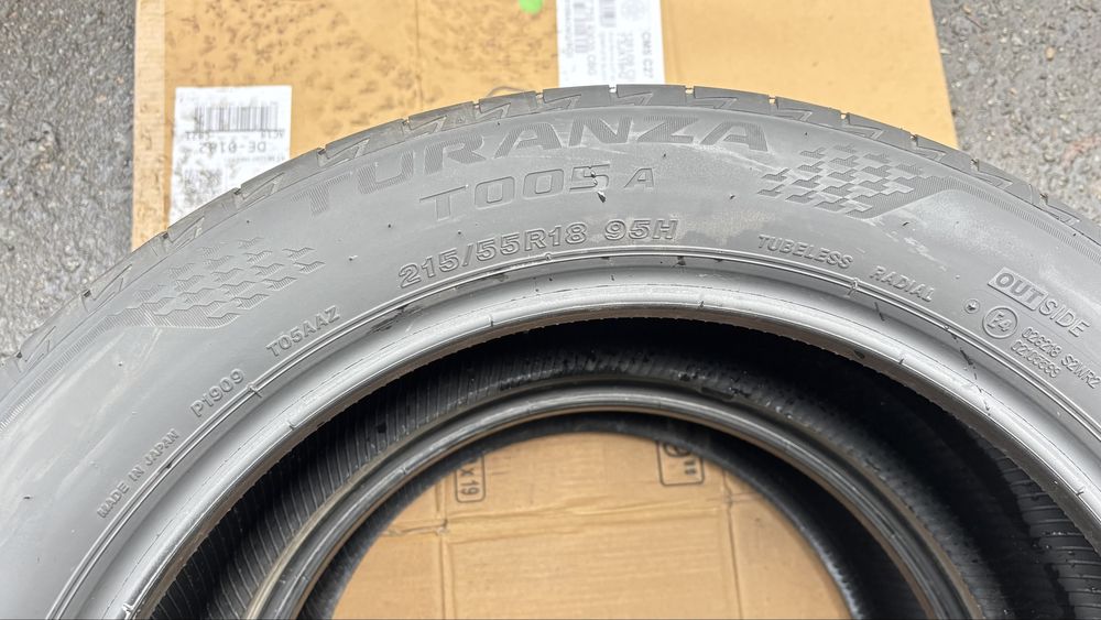 2x Bridgestone 215/55/18 z 2019 roku 6mm