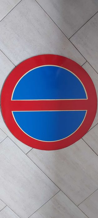 znak drogowy zakazu postoju B-35 , 60cm