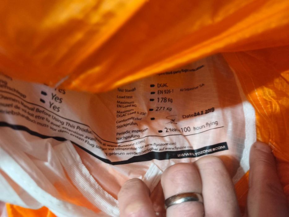 Ozone Sirocco 2 ppg skrzydlo