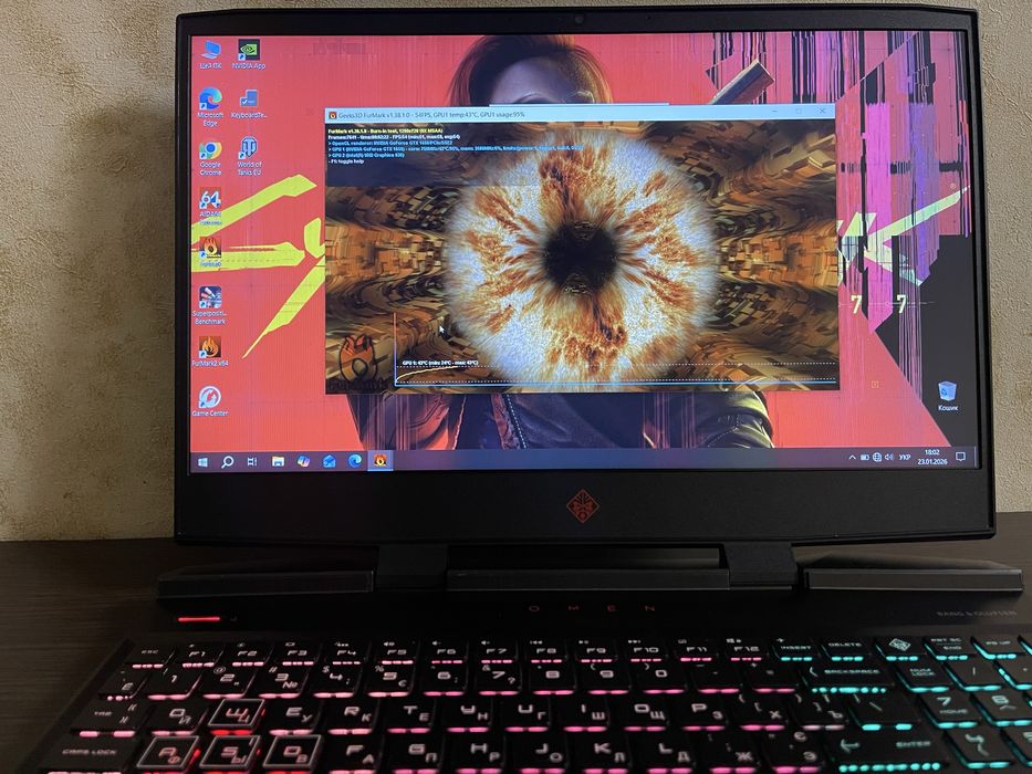 Игровой ноутбук HP Omen 15-dc1014nw/GTX 1650/i5-9300H