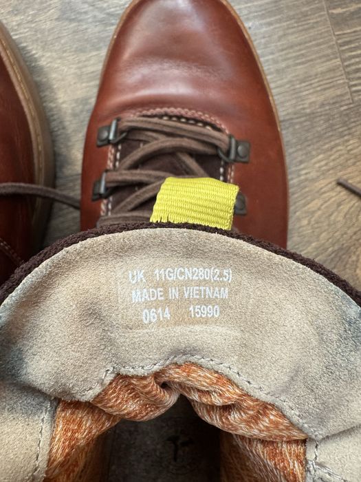 Шкіряні чоловічі черевики Clarks, коричневі, 45-46 (устілка 30,5 см)