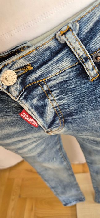 Jeansy Dsquared2, niepowtarzalne, lux, luxury, premium, rozmiar XS/34