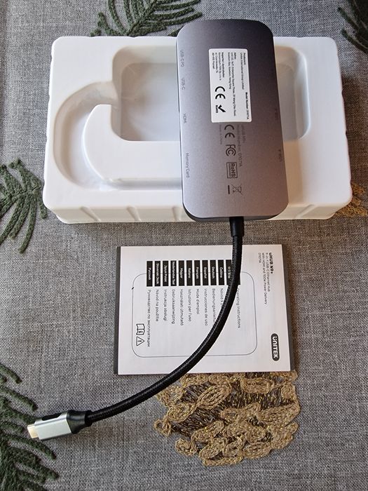 Hub USB  Unitek D1071A N9+ USB-C HDMI, PD100W czytnik kart