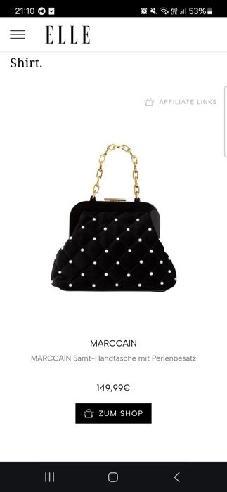 Оксамитовий клатч Marc Cain