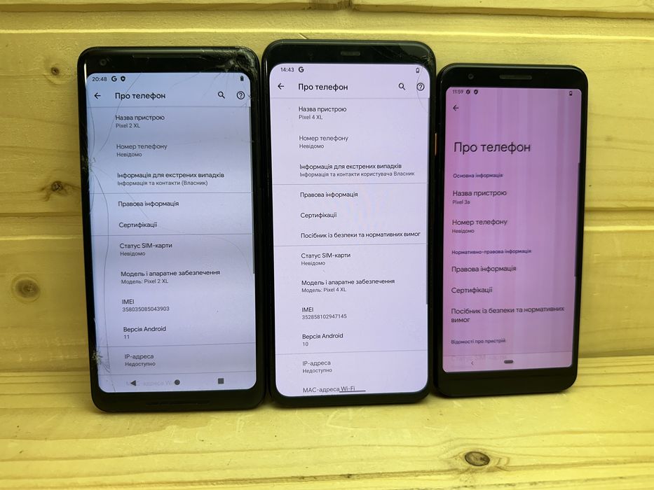 Google Pixel 2xl 4xl 3a 64gb